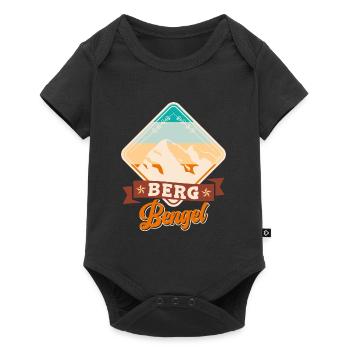 Bergsteiger Bergbengel klettern Wanderer Berge - Baby Premium Kurzarmbody - Schwarz - Vorne