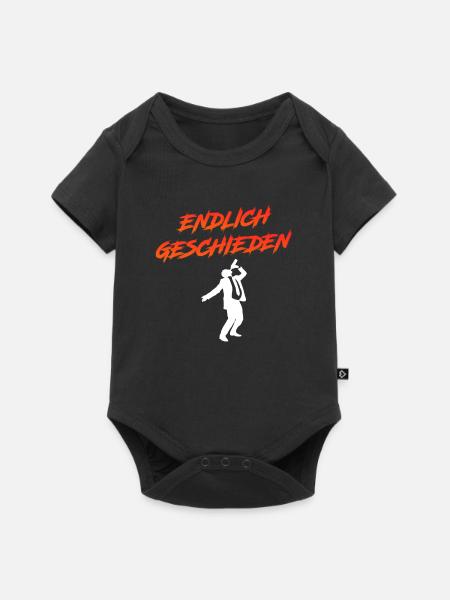 Endlich geschieden Scheidungsparty Scheidung - Baby Premium Kurzarmbody - Schwarz