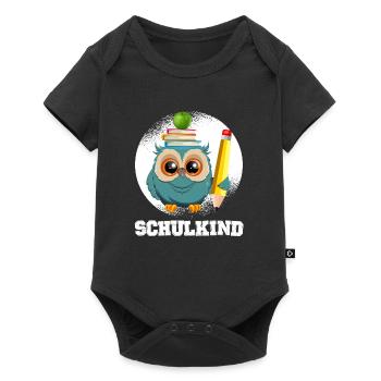 Schulkind Grundschule Einschulung 1. Klasse - Baby Premium Kurzarmbody - Schwarz - Vorne