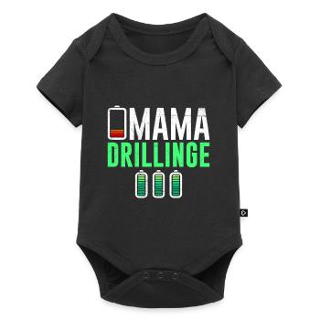 Drillingsmama 2024 Mama Drillinge 2024 Triplets - Baby Premium Kurzarmbody - Schwarz - Vorne