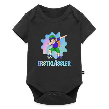 Erstklässler Schulkind Einschulung 1. Klasse - Baby Premium Kurzarmbody - Schwarz - Vorne