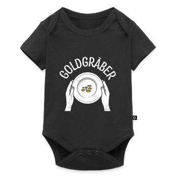 Goldgräber Gold Digger Goldrausch Goldjäger - Baby Premium Kurzarmbody - Schwarz - Vorne