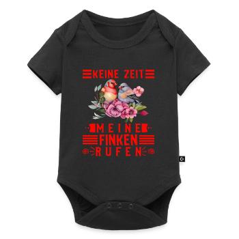 Keine Zeit Meine Finken rufen Vogelbesitzer - Baby Premium Kurzarmbody - Schwarz - Vorne