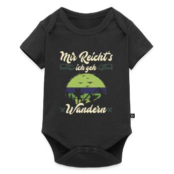 Mir reichts ich geh wandern Bergfan - Baby Premium Kurzarmbody - Schwarz - Vorne