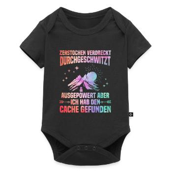 Geocacher Ich hab den Cache gefunden Geocache - Baby Premium Kurzarmbody - Schwarz - Vorne