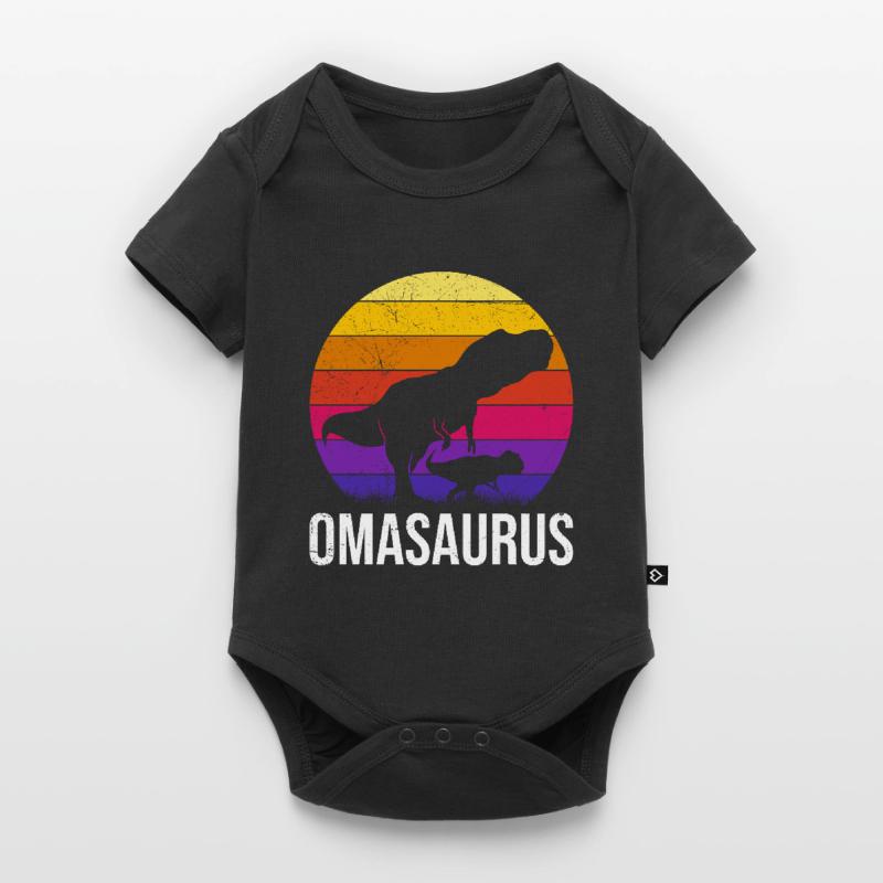 Omasaurus Muttertag Großmutter Dinosaurier Baby Premium Kurzarmbody