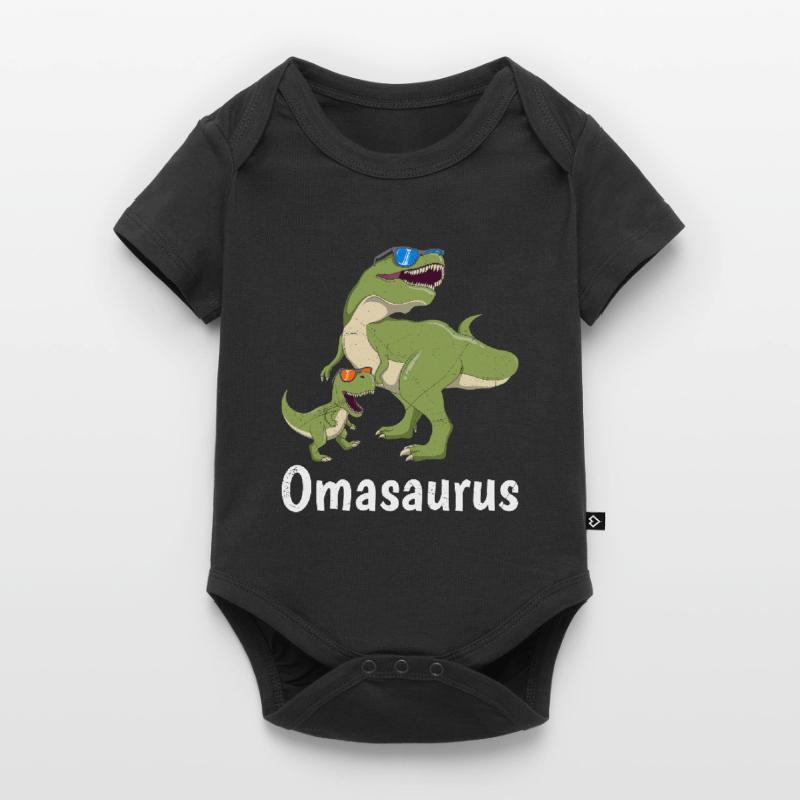Omasaurus Muttertag Großmutter Dinosaurier Baby Premium Kurzarmbody