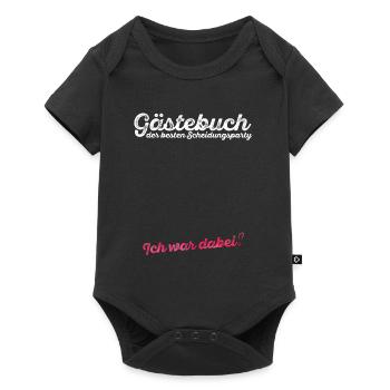 Scheidungsparty Gästebuch Ich war dabei Scheidung - Baby Premium Kurzarmbody - Schwarz - Vorne