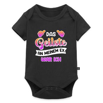 Scheidungsparty frisch Geschieden Happy Divorce - Baby Premium Kurzarmbody - Schwarz - Vorne