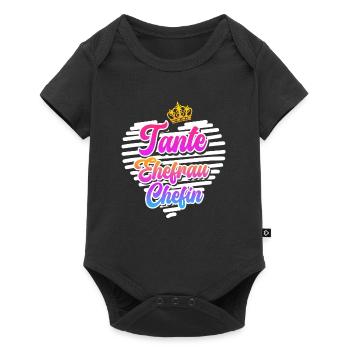 Tante Ehefrau Chefin Legende Muttertag Tanten - Baby Premium Kurzarmbody - Schwarz - Vorne