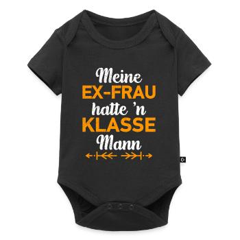Scheidungsparty Finally Divorced Scheidung - Baby Premium Kurzarmbody - Schwarz - Vorne