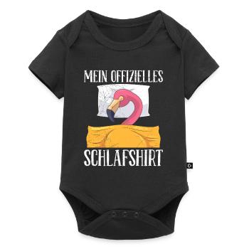 Flamingo Dame Mein offizielles Schlafshirt Frauen - Baby Premium Kurzarmbody - Schwarz - Vorne