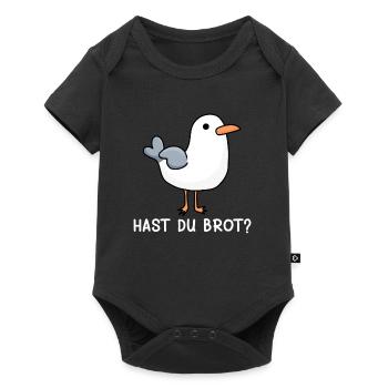 Möwen Hast du Brot? Norddeutsche Vogelliebhaber - Baby Premium Kurzarmbody - Schwarz - Vorne