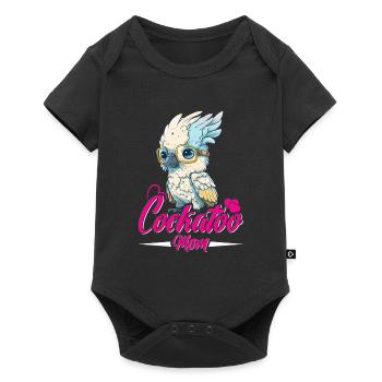 Cacatoès Maman Oiseau Amant Perroquet Femmes - Body à manches courtes Premium Bébé - noir - Devant