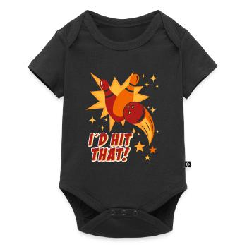 Bowling player I ́d Hit That! Bowling alley Bowling - Baby Premium short-sleeve bodysuit - black - Front