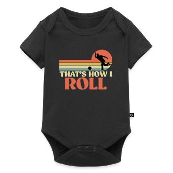 Bowling Shirt That ́s How we Roll Bowlingspieler - Baby Premium short-sleeve bodysuit - black - Front