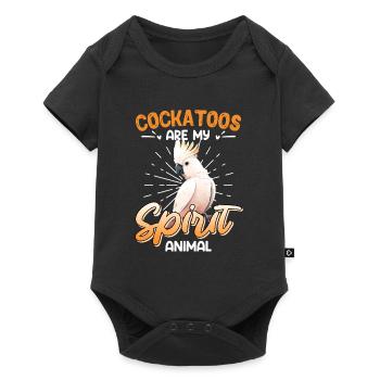 Les cacatoès de Kakadu Vogel sont mon animal spirituel - Body à manches courtes Premium Bébé - noir - Devant