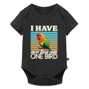 Liebesvogel J’ai plus d’un perroquet oiseau - Body à manches courtes Premium Bébé - noir - Devant