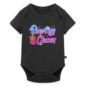 Bowling Queen Bowling Player Ladies Outfit - Baby Premium short-sleeve bodysuit - black - Front
