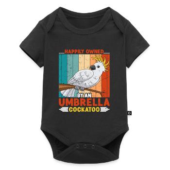 Kakadus Heureux d’appartenir à un cacatoès parapluie - Body à manches courtes Premium Bébé - noir - Devant
