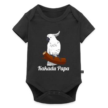 Kakadu Papa Papagei Kakadus Vogelliebhaber - Baby Premium Kurzarmbody - Schwarz - Vorne