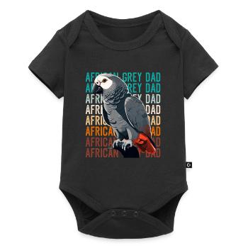 Perroquets gris Maman Africain Maman Gris Maman Perroquet - Body à manches courtes Premium Bébé - noir - Devant