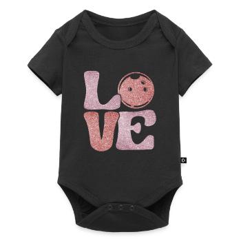 LOVE Bowling Femmes Bowling Outfit Bowler - Body à manches courtes Premium Bébé - noir - Devant