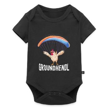 Paraglider Groundhendl Paraglider Women - Baby Premium short-sleeve bodysuit - black - Front