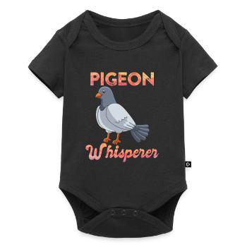 Pigeons Whisperers Pigeon friends Pigeon breeding - Baby Premium short-sleeve bodysuit - black - Front