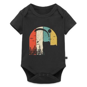 Paragliders Mountaineering Paragliding - Baby Premium short-sleeve bodysuit - black - Front