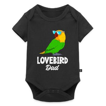 Lovebird Daddy Love Birds Parrot Holder Men - Baby Premium short-sleeve bodysuit - black - Front