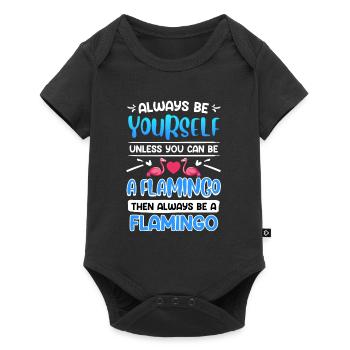 Les flamants roses sont toujours des femmes flamants roses - Body à manches courtes Premium Bébé - noir - Devant