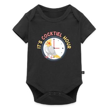 C’est Cocktiel Hour Bird Keeper - Body à manches courtes Premium Bébé - noir - Devant