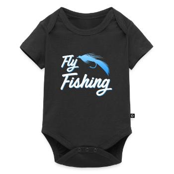 Fly fishing Fishing Fishing Fly fishing - Baby Premium short-sleeve bodysuit - black - Front