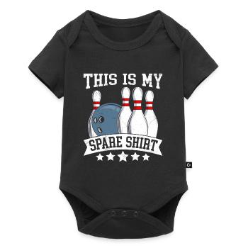 Tenue de bowling Ceci est ma chemise de rechange Bowlen - Body à manches courtes Premium Bébé - noir - Devant