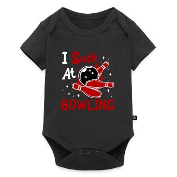 Chemise Bowling Lustig I Suck at Bowling Bowlen - Body à manches courtes Premium Bébé - noir - Devant