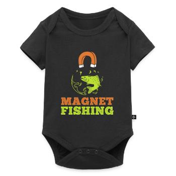 Magnet Fishing Magnet Fishing Scrap Collector - Body à manches courtes Premium Bébé - noir - Devant