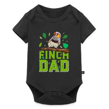 Le meilleur amoureux des oiseaux Finch Papa Finch Papa Papa Papa Bird - Body à manches courtes Premium Bébé - noir - Devant