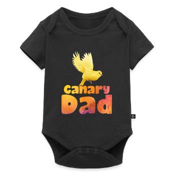 Papa Canaries Amoureux des oiseaux Papas - Body à manches courtes Premium Bébé - noir - Devant