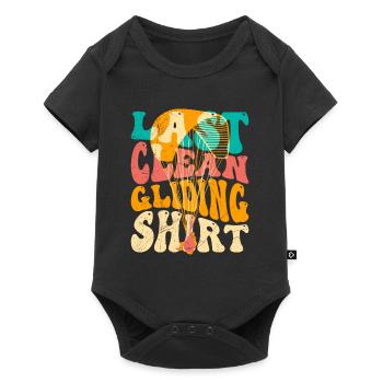 Gleitschirmfliegen Last Clean Gliding Shirt - Baby Premium Kurzarmbody - Schwarz - Vorne