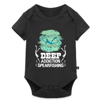 Spearfishing Deep Addiction Addictive Spearfishing - Baby Premium short-sleeve bodysuit - black - Front