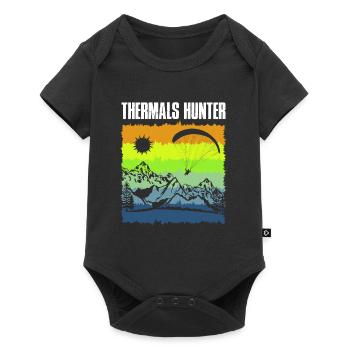 Thermal fighters paragliders pilots pilots - Baby Premium short-sleeve bodysuit - black - Front