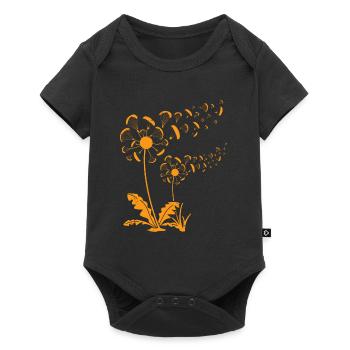 Parapente Pissenlit Chemise Parapente - Body à manches courtes Premium Bébé - noir - Devant