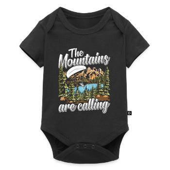 Mountaineering The Mountains are Calling - Baby Premium short-sleeve bodysuit - black - Front