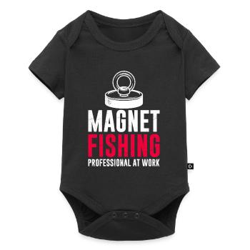 Pêche magnétique Pêcheur professionnel à aimants - Body à manches courtes Premium Bébé - noir - Devant
