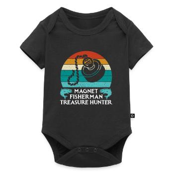 Magnet fishermen treasure hunters magnet anglers - Baby Premium short-sleeve bodysuit - black - Front
