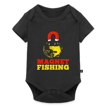 Magnet Fishing Magnet Fishing Scrap Collector - Body à manches courtes Premium Bébé - noir - Devant
