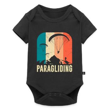 Paragliding, sport flying, paragliding - Baby Premium short-sleeve bodysuit - black - Front