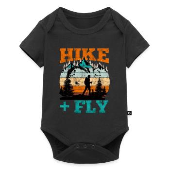 Randonnée et vol Chemise de randonnée Vol de fond - Body à manches courtes Premium Bébé - noir - Devant