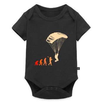 Paragliding Evolution Gleitschirmfliegen - Baby Premium short-sleeve bodysuit - black - Front